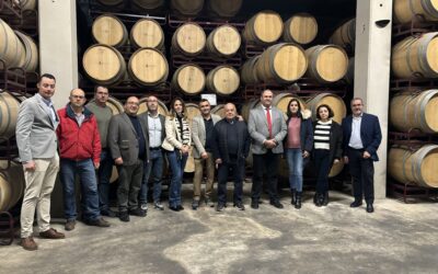 EL CONSEJERO DE AGRICULTURA DE CASTILLA-LA MANCHA, VISITA BODEGAS SAN DIONISIO