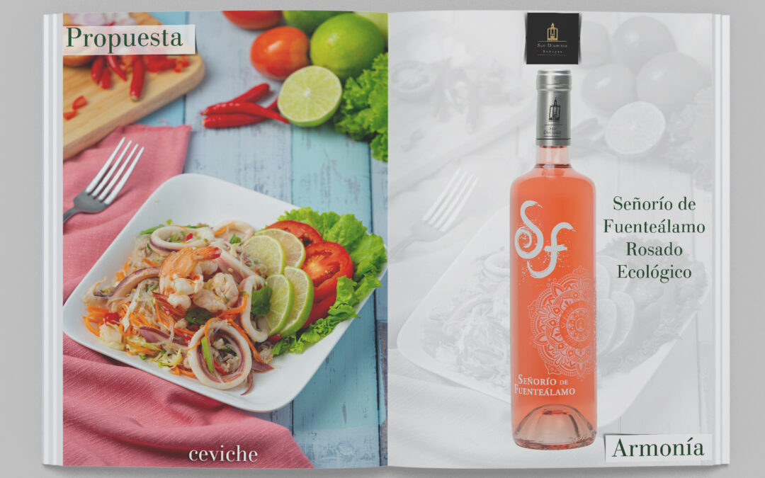 Receta de Ceviche de pescado blanco para maridar con SF Rosado